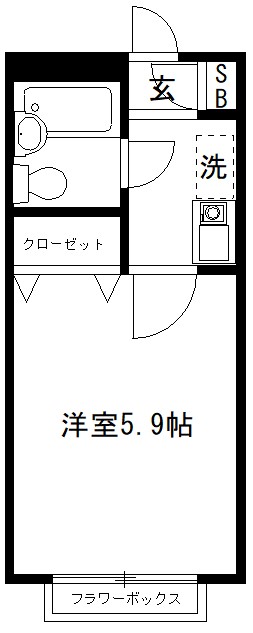 板橋区蓮根のアパートの間取り