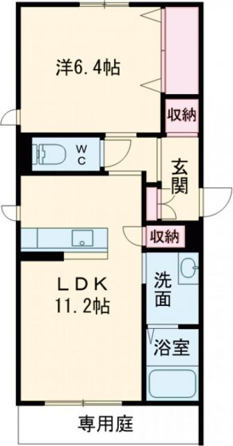 西脇市上野のマンションの間取り