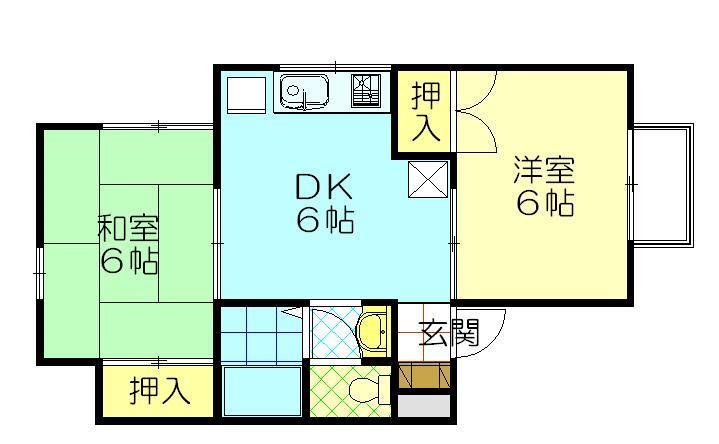 メゾン牛島の間取り