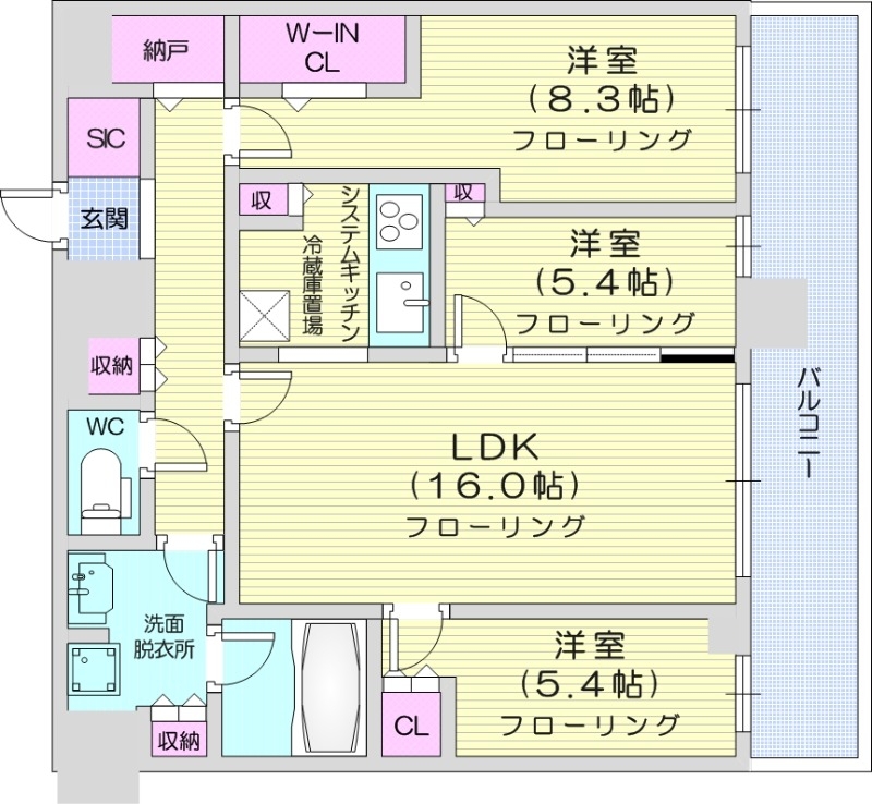 ONE札幌ステーションタワーの間取り