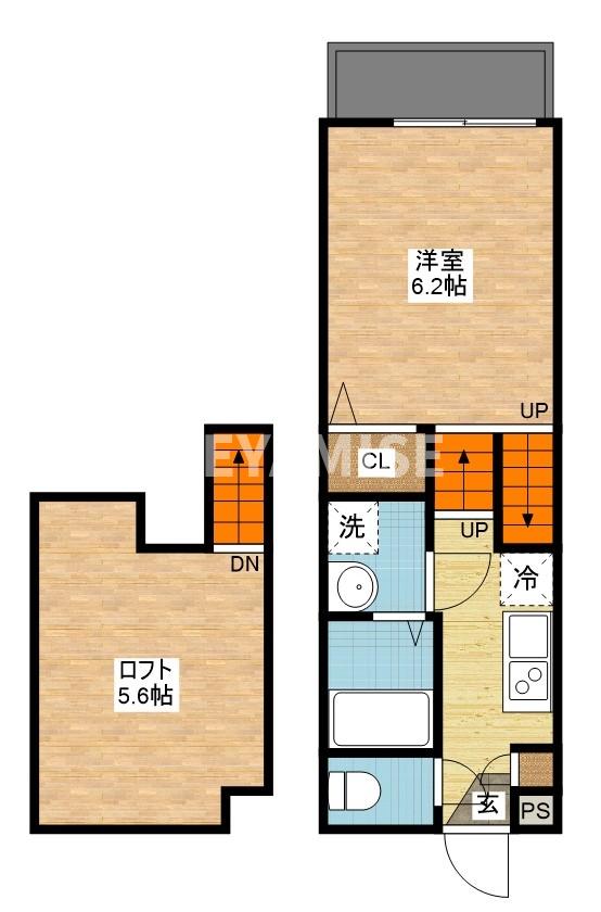 ミライ旭町の間取り