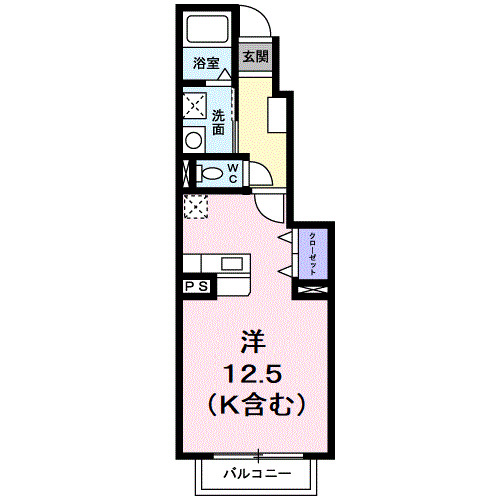 クラール大高Ｂの間取り