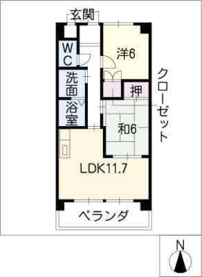 アネックス西町の間取り