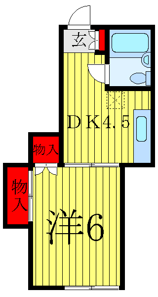 文京区小日向のアパートの間取り