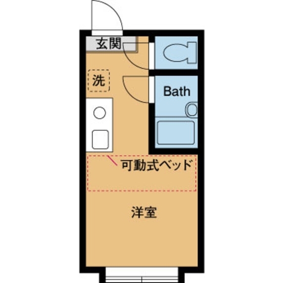 パンシオン東海大学前Ｎｏ．３Ｂの間取り