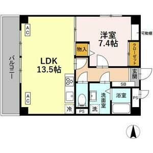 ロイメント名駅の間取り