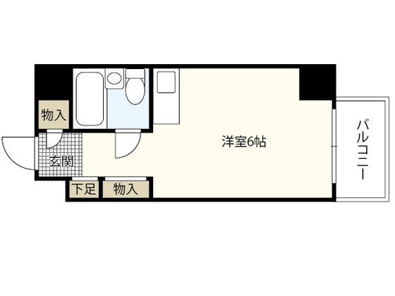 広島市西区南観音のマンションの間取り