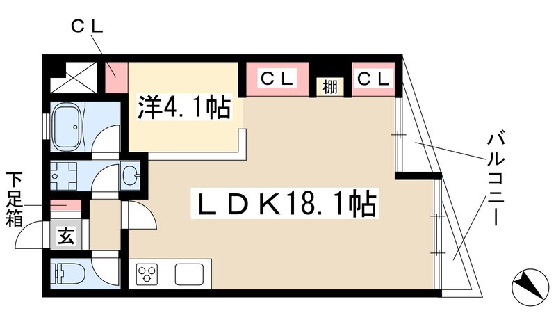 川原ロイヤルハイツの間取り