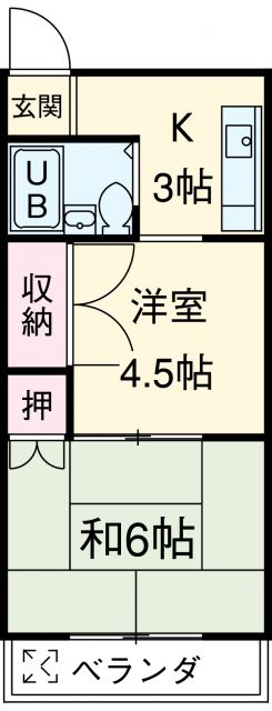 横浜市鶴見区本町通のマンションの間取り