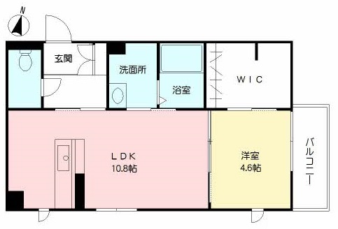 鹿児島市谷山中央のマンションの間取り