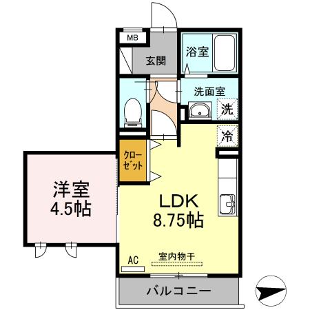 ハピネス２の間取り