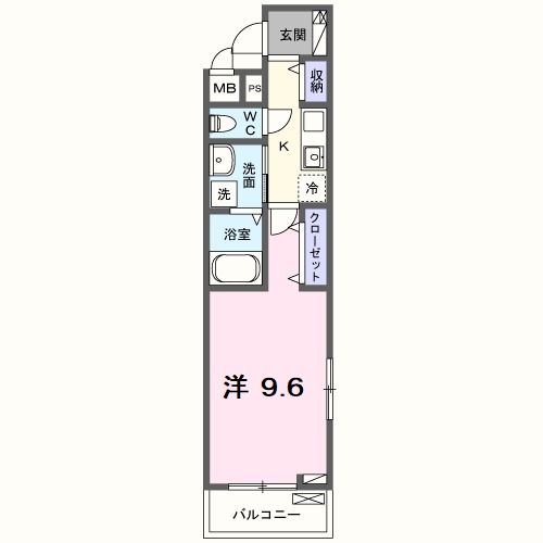 名張市平尾のアパートの間取り