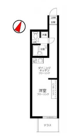 豊島区高松のアパートの間取り