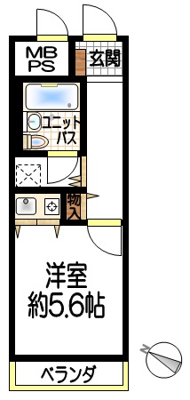 福山市西町のマンションの間取り