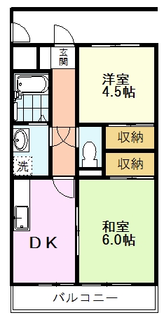 アルコート国立の間取り