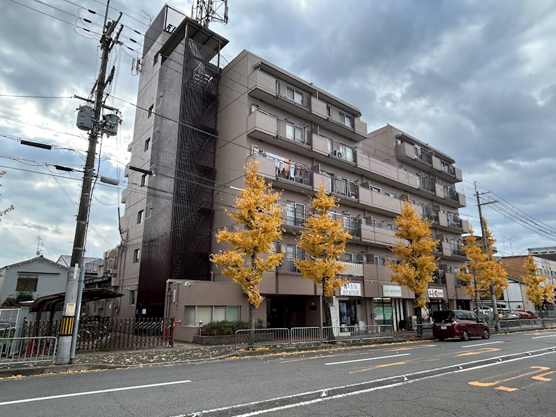 【嵯峨ハイツの建物外観】