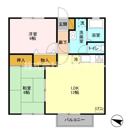 セジュールクレストの間取り写真