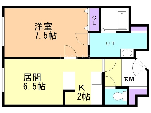 しんたくハイツ南大通Ｓの間取り