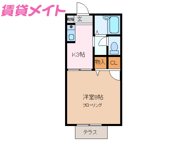 ウィンディー南楠 A棟の間取り