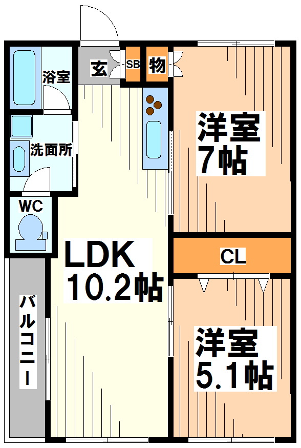 エクセル船橋の間取り