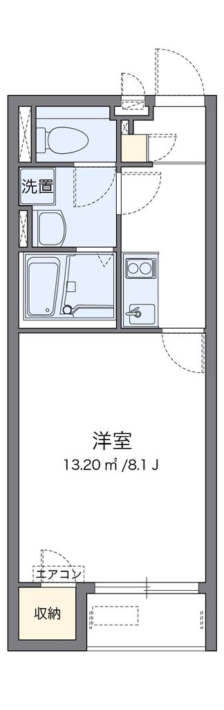 相模原市南区新戸のアパートの間取り