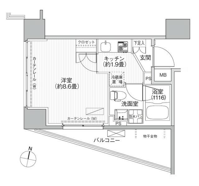 コスモグランス南品川の間取り