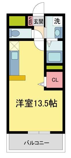 川西市平野のアパートの間取り