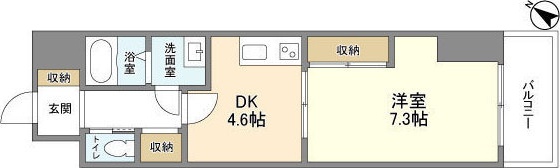 板橋区板橋のマンションの間取り