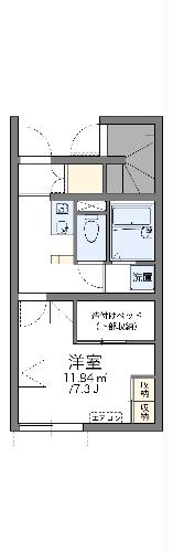 レオパレス賀庄２の間取り