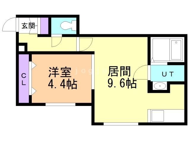 札幌市白石区南郷通のマンションの間取り