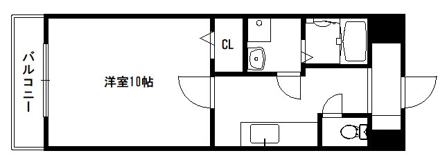 京都市伏見区深草野田町のマンションの間取り