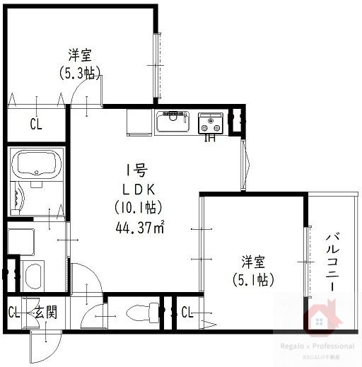 大阪府大阪市生野区田島５（アパート）の賃貸物件の間取り