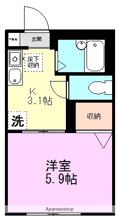 グリーンハイツB棟の間取り写真