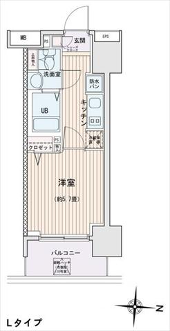 エスティメゾン錦糸町IIの間取り写真
