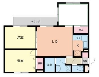 東京メトロ千代田線 北千住駅 徒歩8分 2階建 築42年の間取り写真