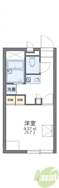 レオパレスツーリーフIIの間取り写真