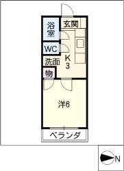長良川鉄道 関口駅 徒歩18分 3階建 築33年の間取り写真