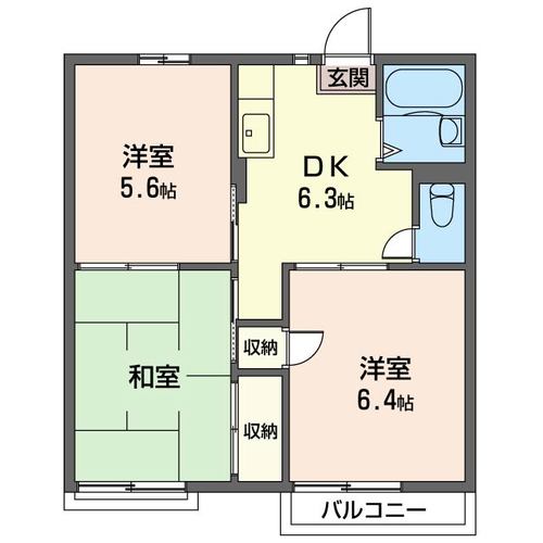 コーポ中村の間取り