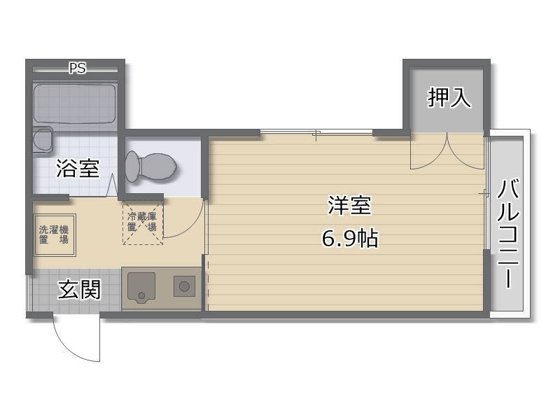 サンコーポ若葉町の間取り