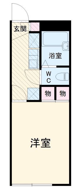 レオパレスぬまたの間取り