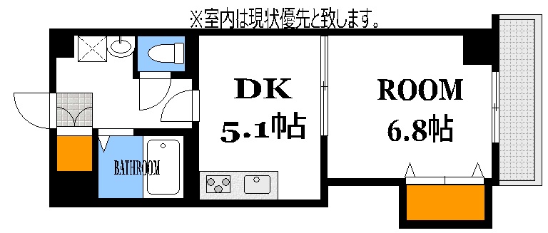 【ティアラ堺町の間取り】