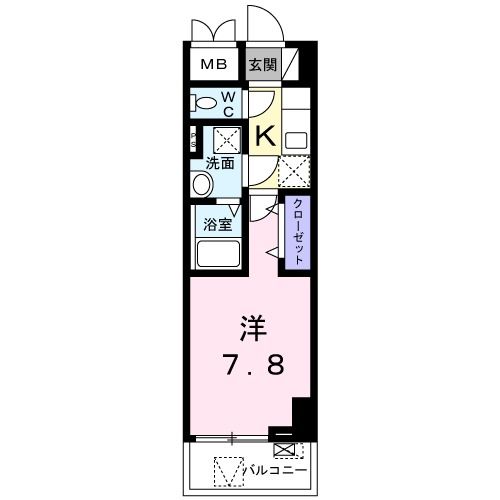 横須賀市日の出町のマンションの間取り