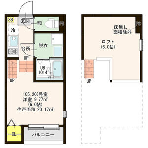 ルーエ町南の間取り