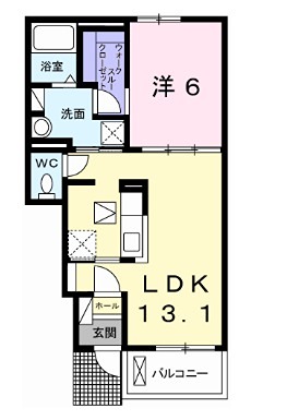 姫路市網干区北新在家のアパートの間取り