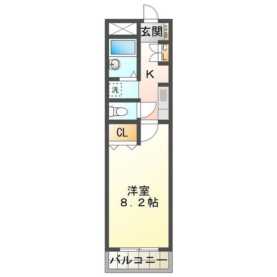 サンハイム駒田の間取り