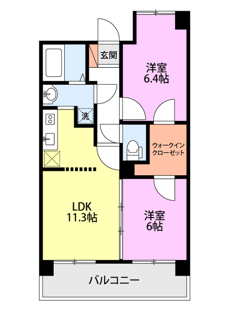 パークハイツ美咲の間取り