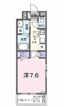 神戸市垂水区舞子台のアパートの間取り