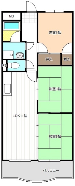 丸二サンハイツの間取り