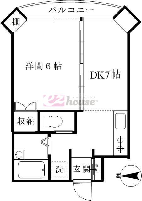 新宿区高田馬場のマンションの間取り