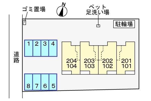 【メゾンＫ・Ａの駐車場】